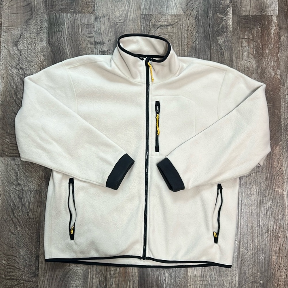 REI Co-Op TrailMade Fleece Jacket Cream and Gray - W L